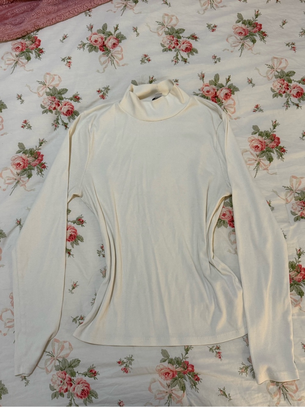 J. Crew Cream Long-Sleeve Mock Neck Top - Women